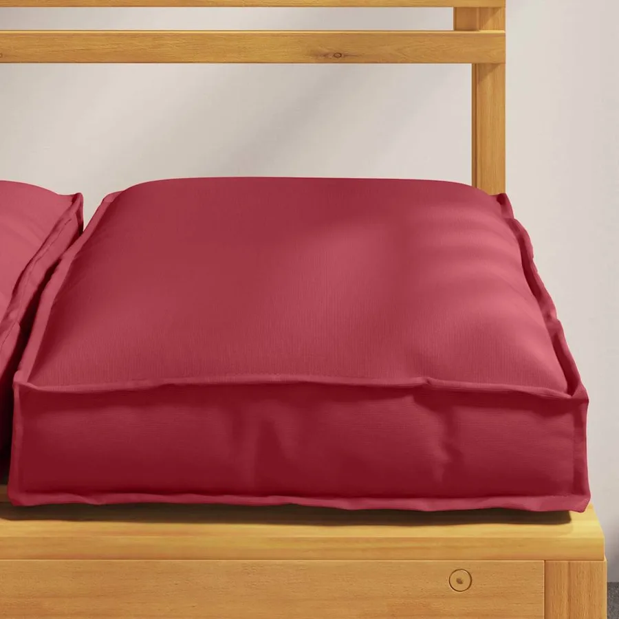Coussin 4 pcs Bordeaux 40 x 40 x 8 cm Tissu Oxford - 4