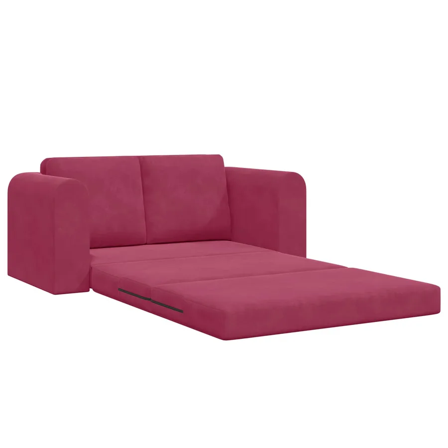 Canapé-Lit Bordeaux 148 x 71 x 83 cm Velours - 4