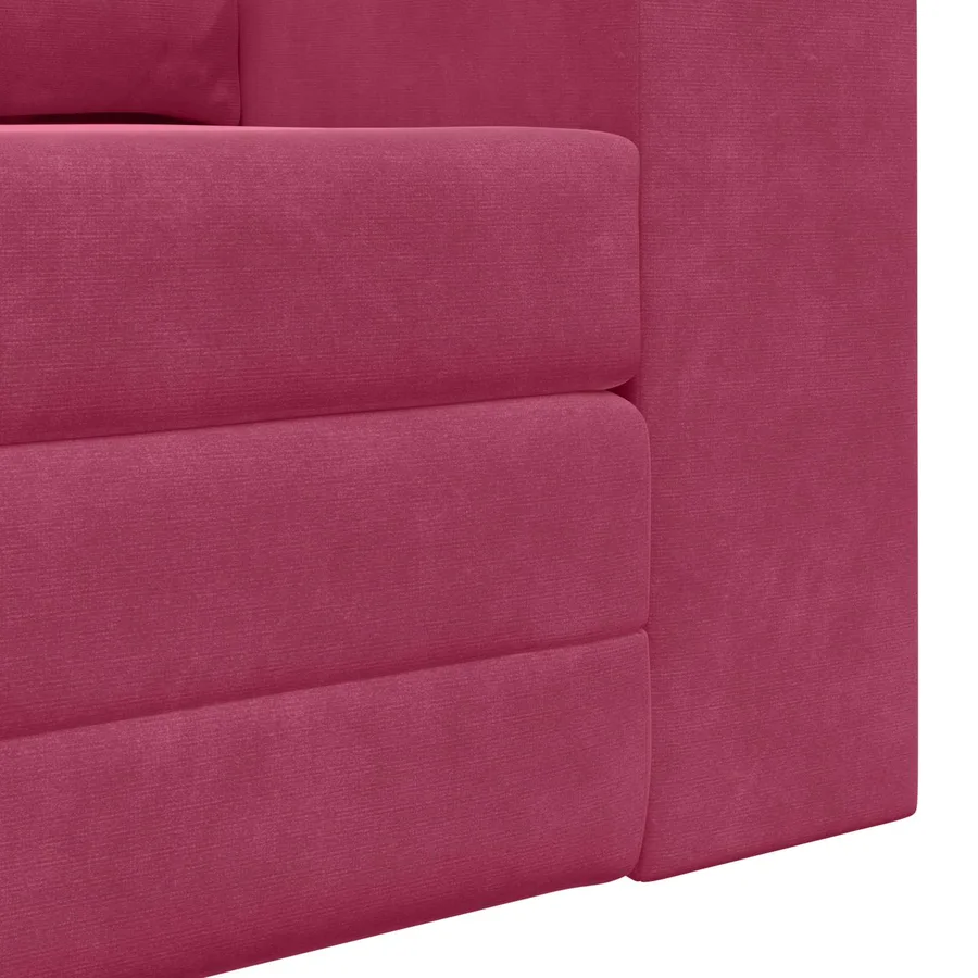 Canapé-Lit Bordeaux 148 x 71 x 83 cm Velours - 9