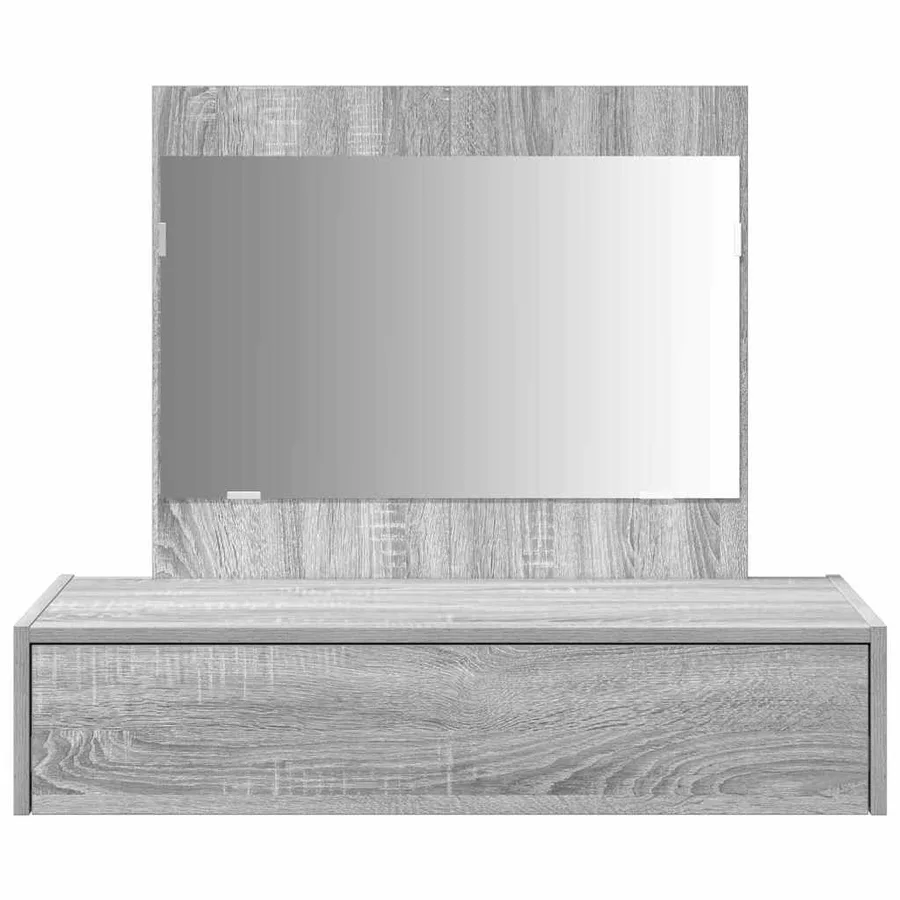 Table de Toilette Gris 83 x 40 x 70 cm Bois d'ingénierie - 6