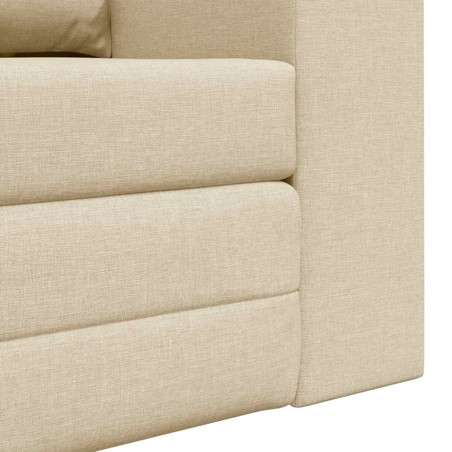 Canapé-Lit 60cm Crème tissu - 9