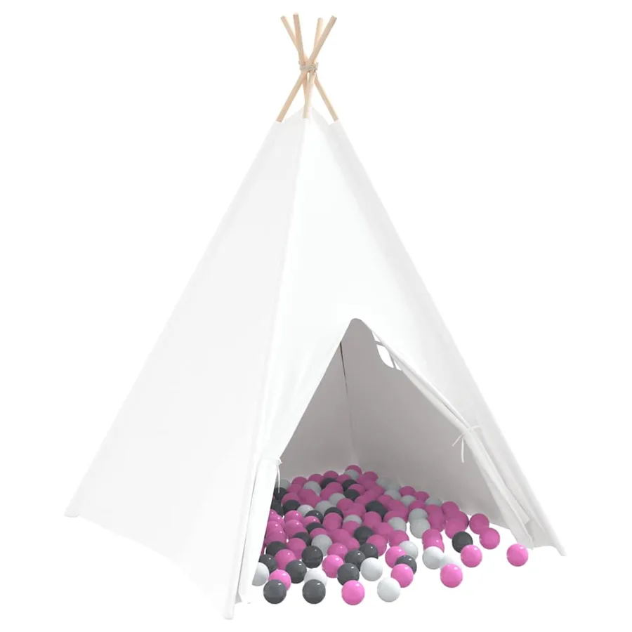Tente tipi Blanc 120 x 120 x 150 cm Tissu et plastique - 2