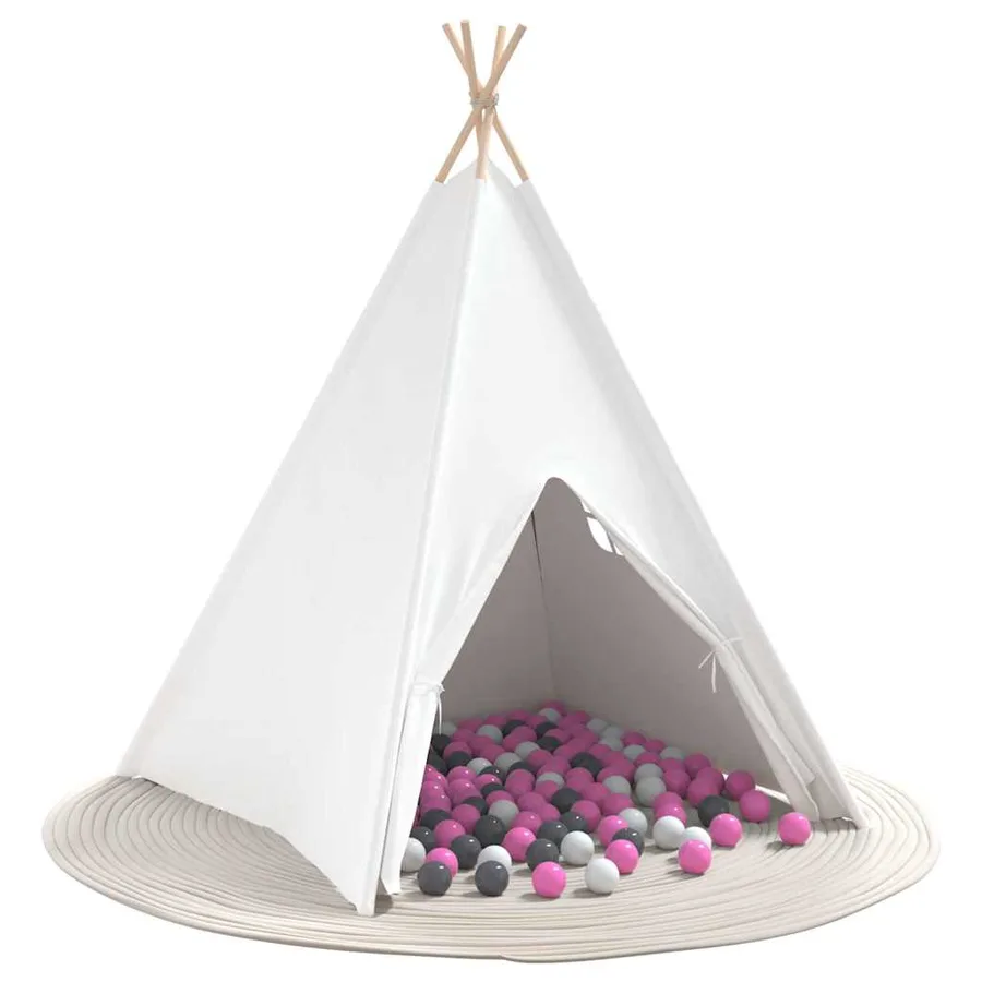 Tente tipi Blanc 120 x 120 x 150 cm Tissu et plastique - 3