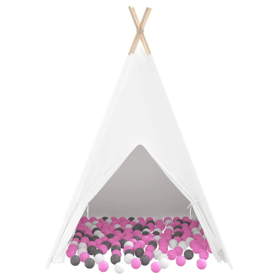 Tente tipi Blanc 120 x 120 x 150 cm Tissu et plastique - 6