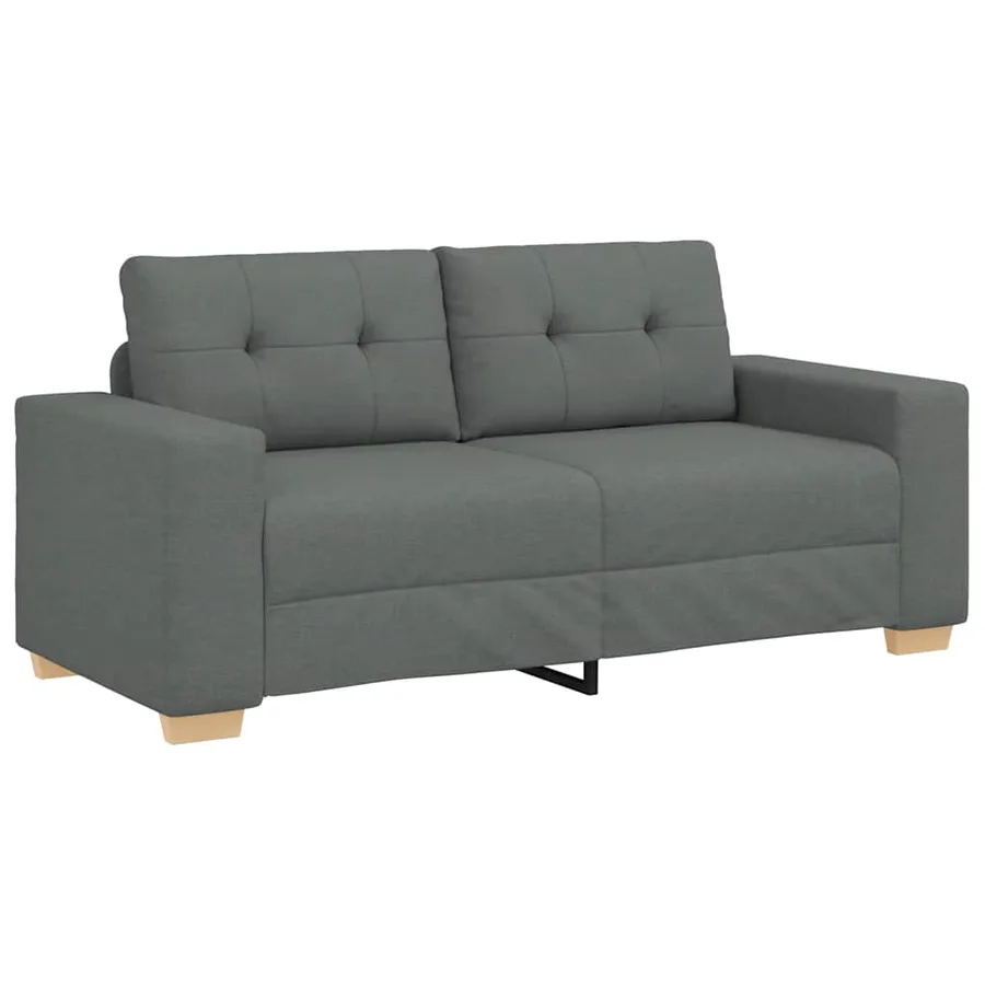 Canapé deux places gris foncé 180 x 77 x 82 cm en tissu - 2