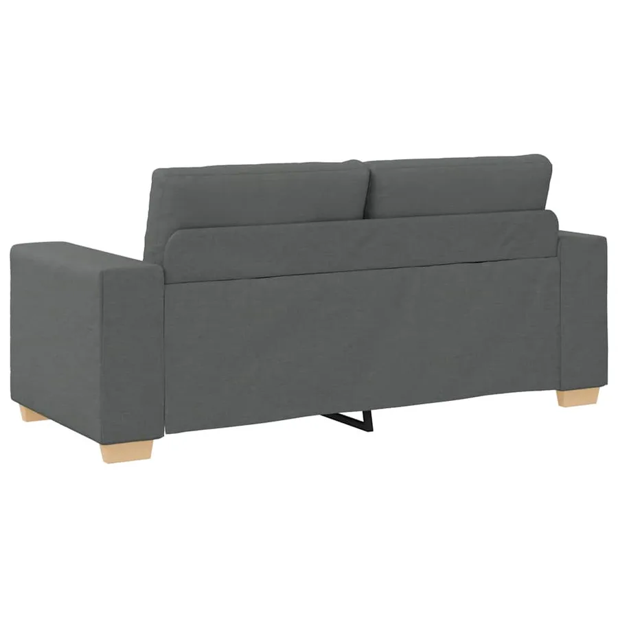 Canapé deux places gris foncé 180 x 77 x 82 cm en tissu - 6