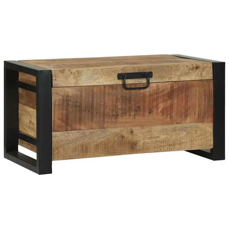 Coffres de rangement 60 x 30 x 30 cm Bois de manguier massif - 4