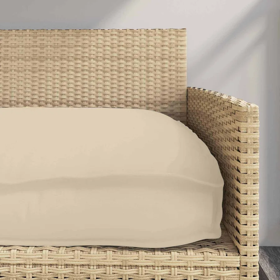 Coussin Beige 120 x 60 x 12 cm Tissu Oxford - 4