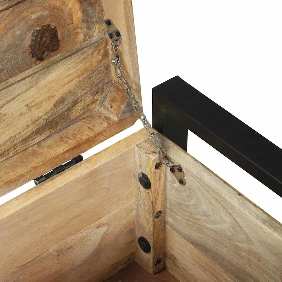 Coffres de rangement 80 x 30 x 30 cm Bois de manguier massif - 10