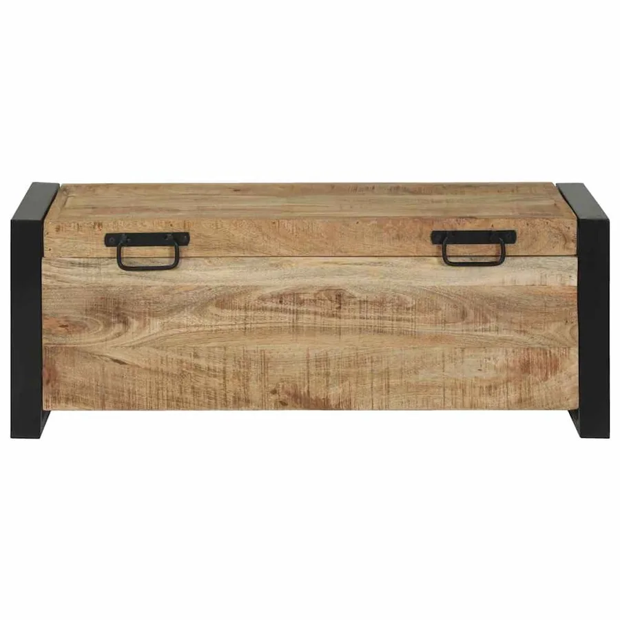 Coffres de rangement 80 x 30 x 30 cm Bois de manguier massif - 5
