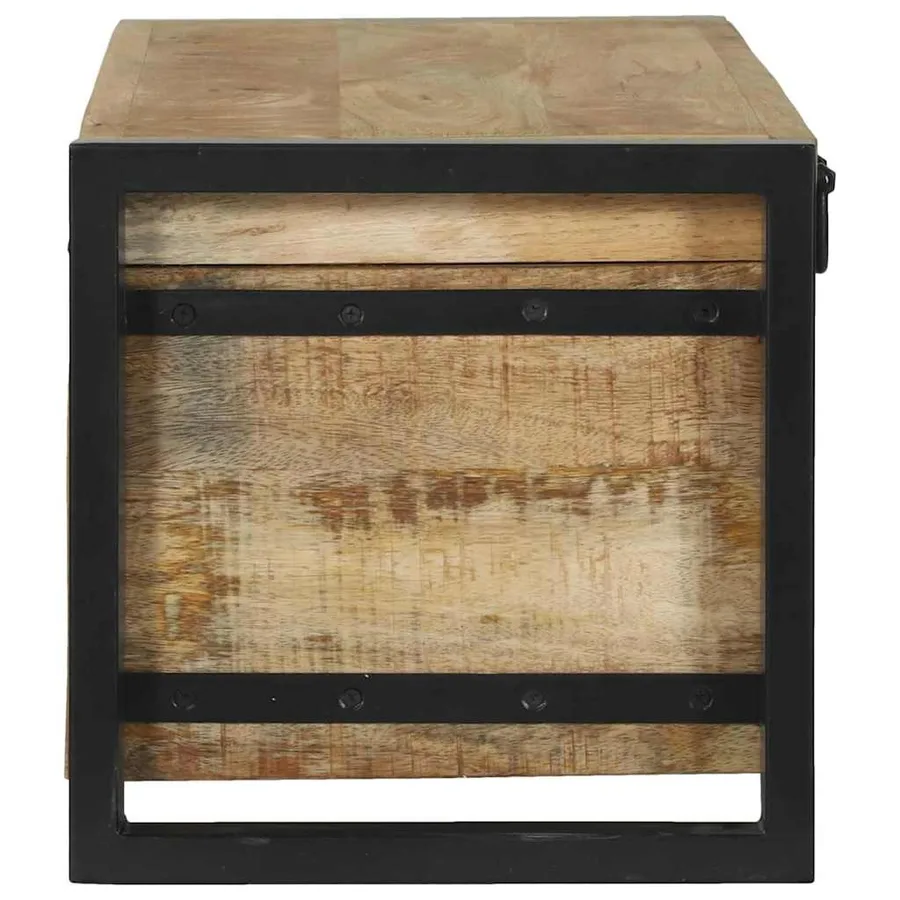 Coffres de rangement 80 x 30 x 30 cm Bois de manguier massif - 6