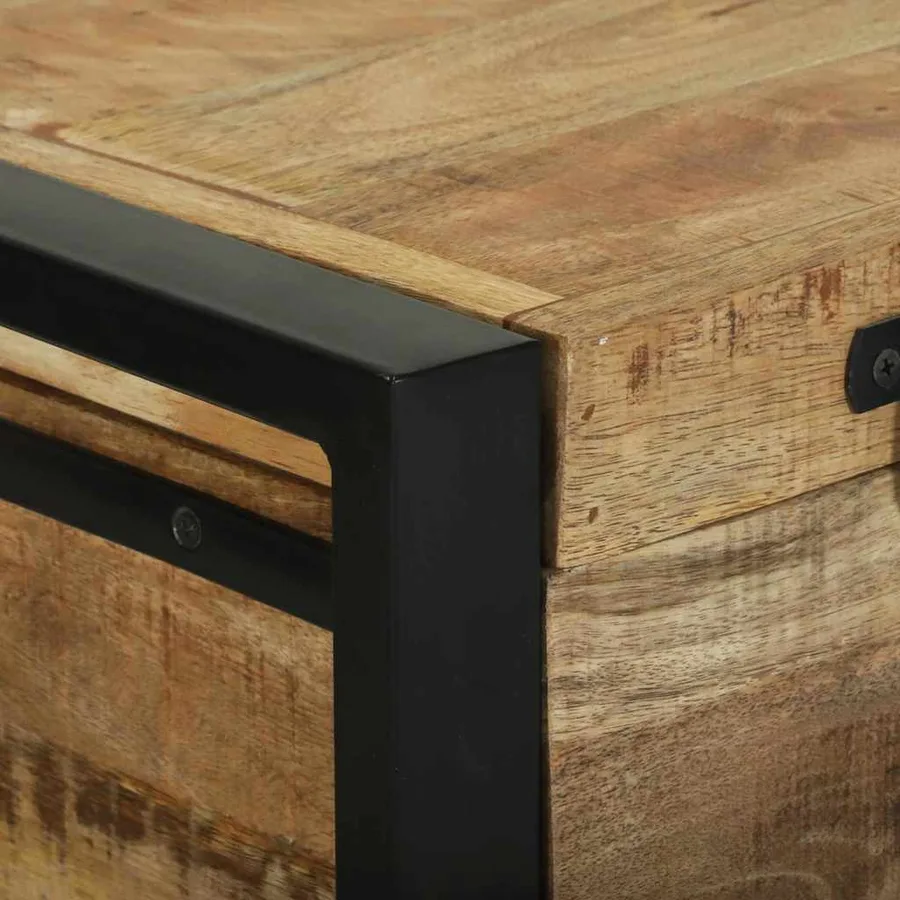 Coffres de rangement 80 x 30 x 30 cm Bois de manguier massif - 8