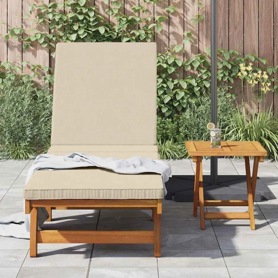 Transat Marron 199 x 63 x 85 cm Bois d'Acacia Massif - 3