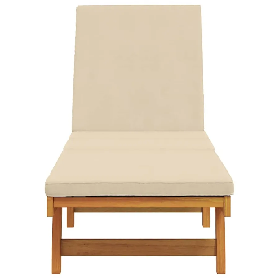 Transat Marron 199 x 63 x 85 cm Bois d'Acacia Massif - 4