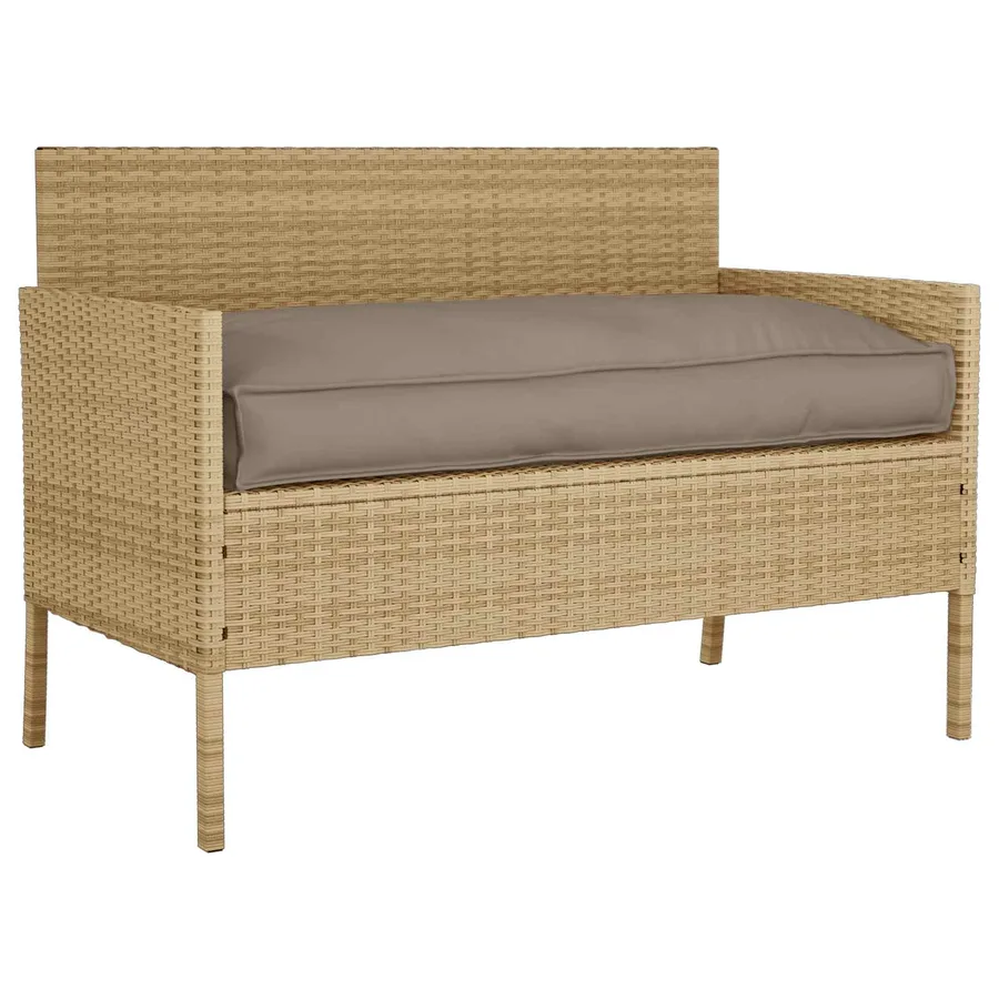 Coussin Taupe 120 x 60 x 12 cm Tissu Oxford - 3