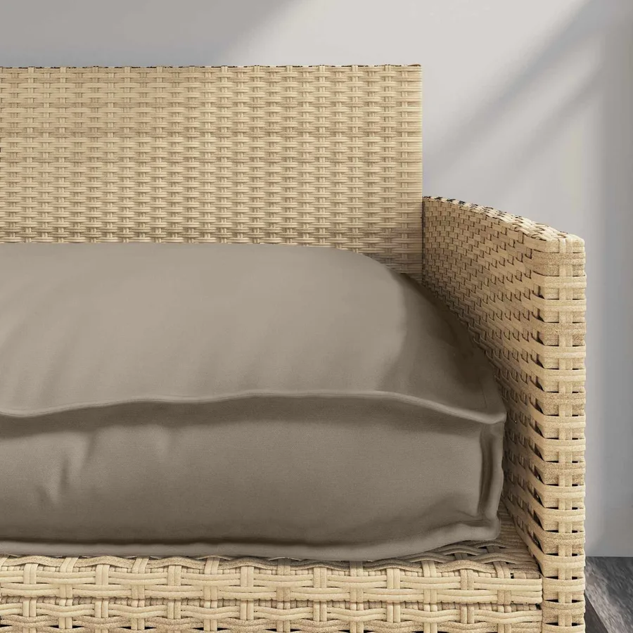 Coussin Taupe 120 x 60 x 12 cm Tissu Oxford - 5