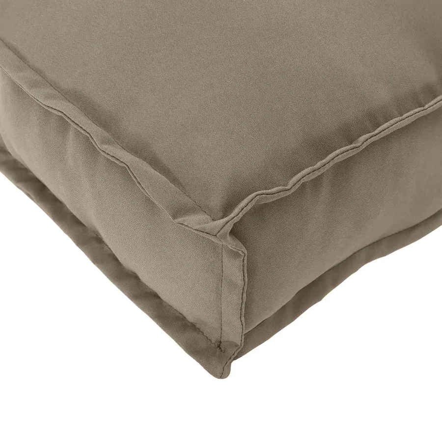Coussin Taupe 120 x 60 x 12 cm Tissu Oxford - 8