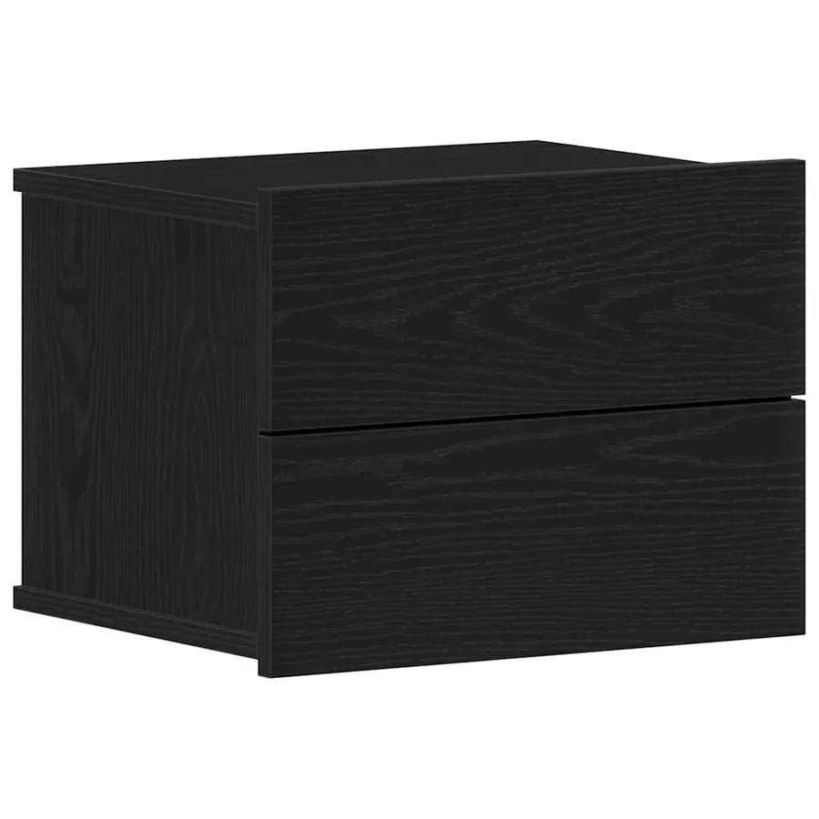 Cabinet de chevet avec tiroir 2 pcs Chêne noir 40 x 30 x 30 cm - 5