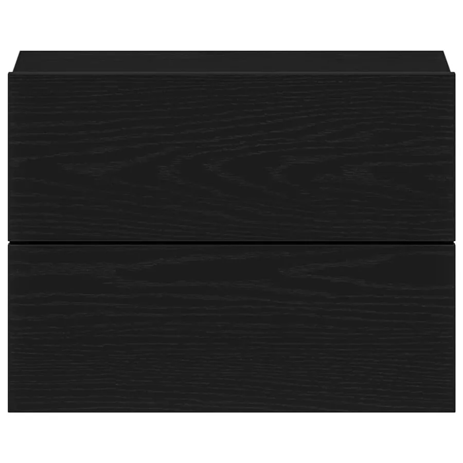 Cabinet de chevet avec tiroir 2 pcs Chêne noir 40 x 30 x 30 cm - 7