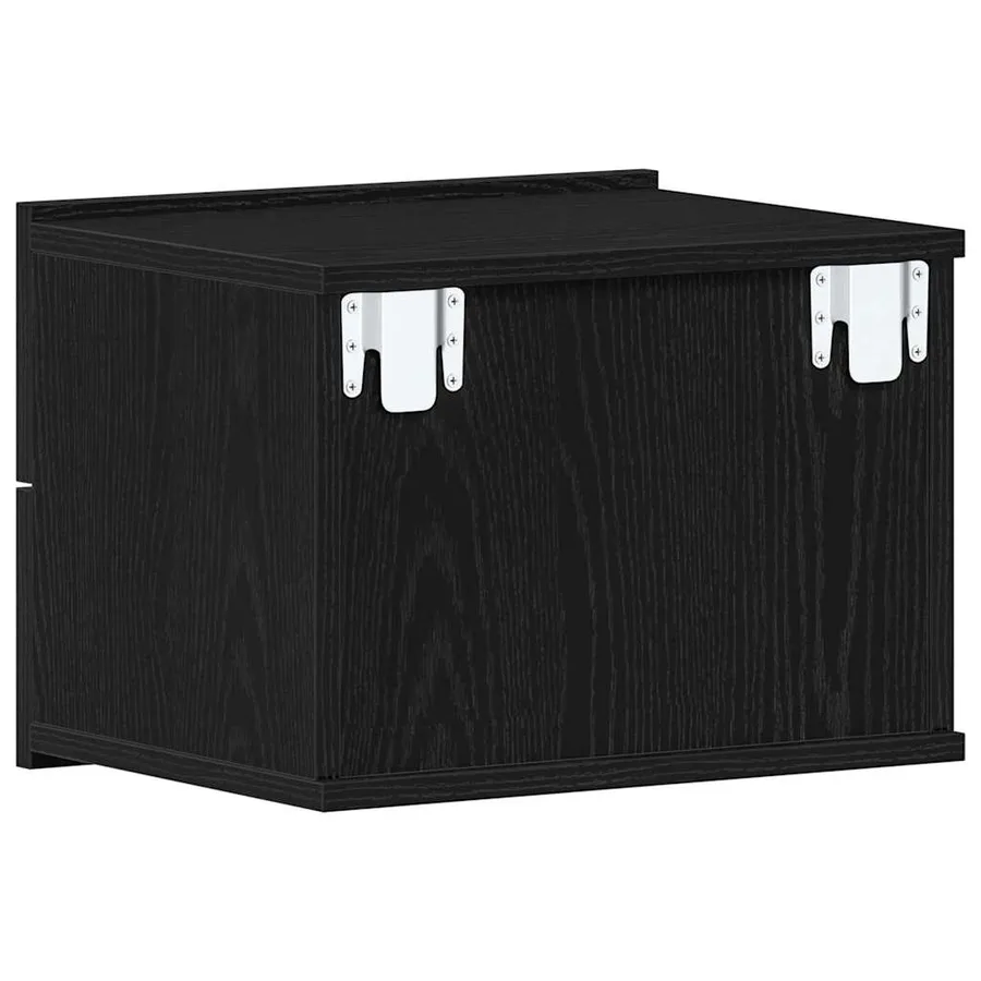 Cabinet de chevet avec tiroir 2 pcs Chêne noir 40 x 30 x 30 cm - 9