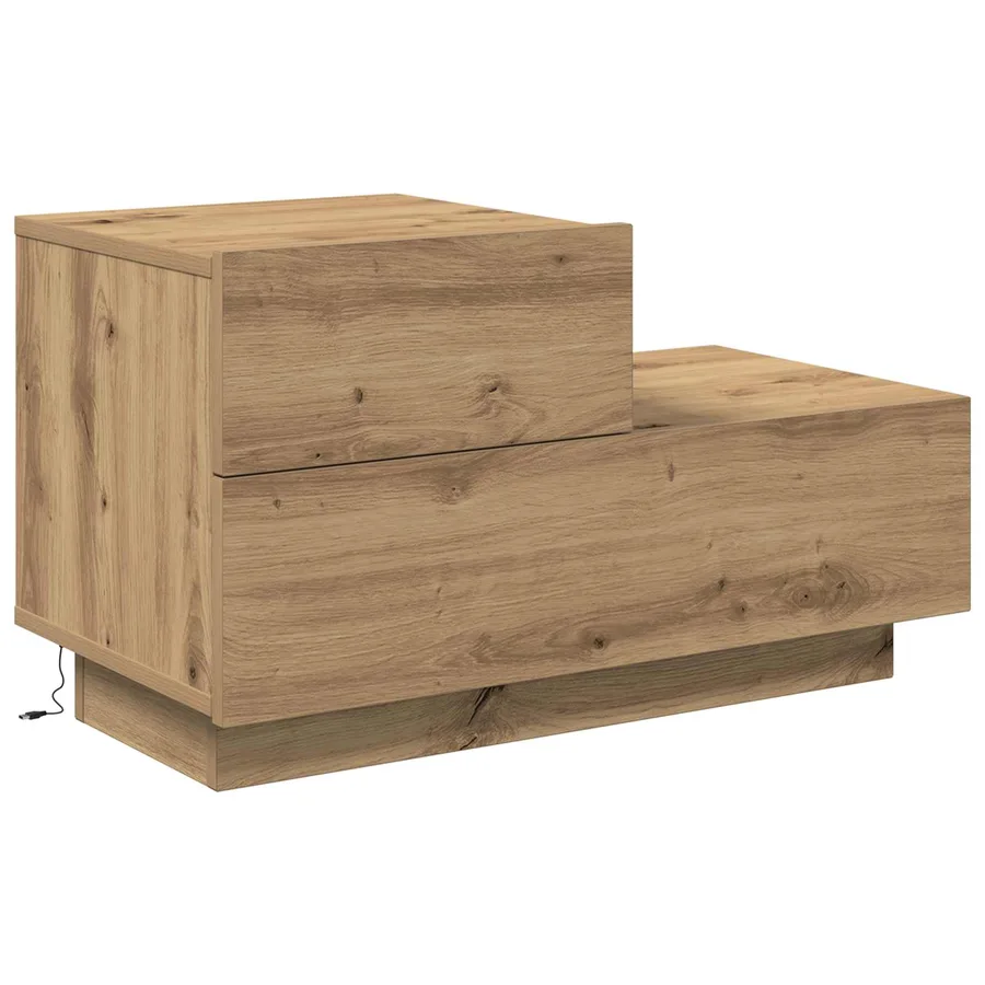 Cabinet de chevet Chêne artisanal 70 x 36 x 40,5 cm - 2
