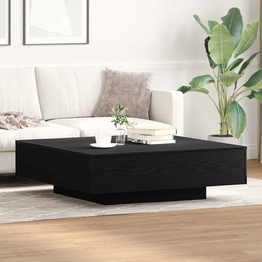 Table basse Chêne noir 100 x 100 x 31 cm