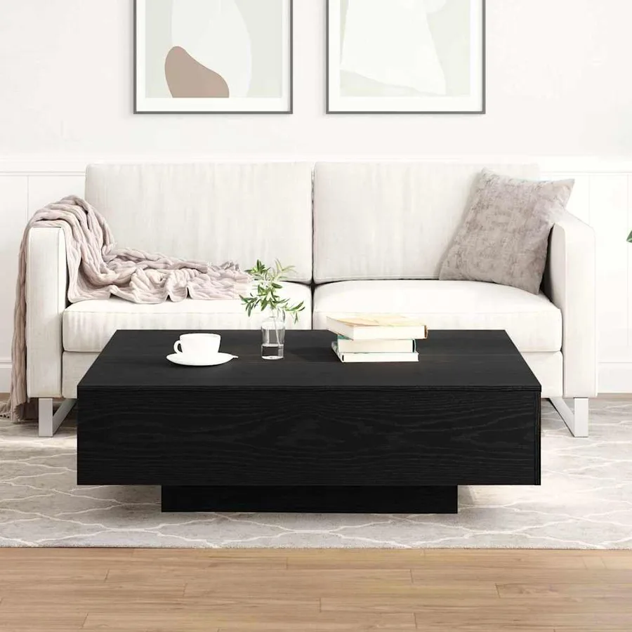Table basse Chêne noir 100 x 100 x 31 cm - 3