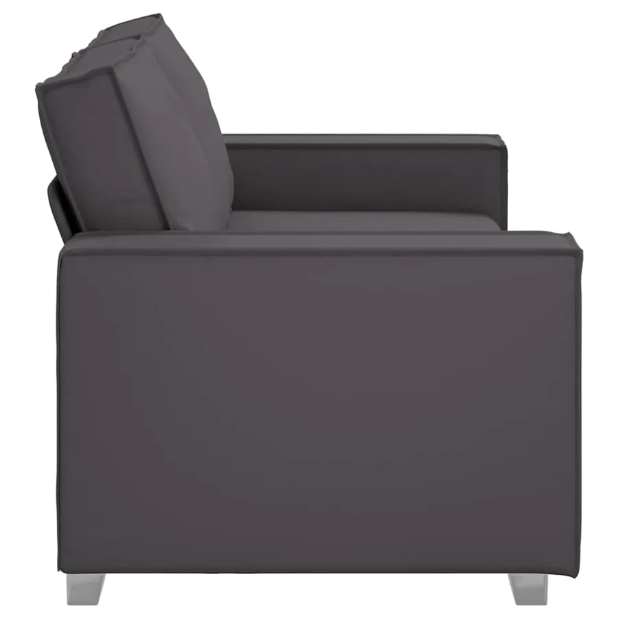 Canapé deux places Gris 180 cm Simili cuir - 6