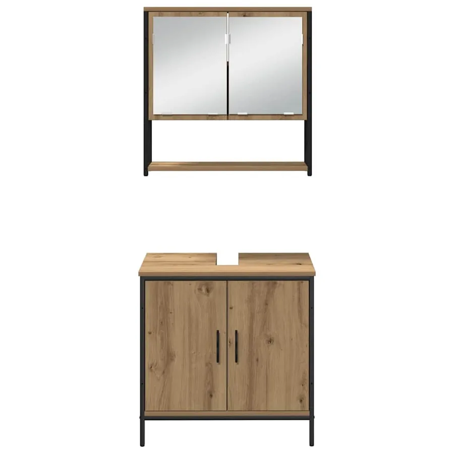 Ensemble de mobilier de salle de bain 4 pc Marron - 8