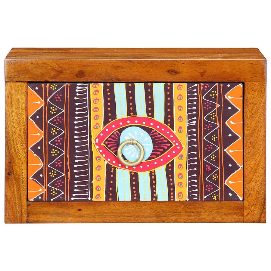 Cabinet de chevet avec tiroir 2 pcs Marron 35 x 30 x 22 cm - 6