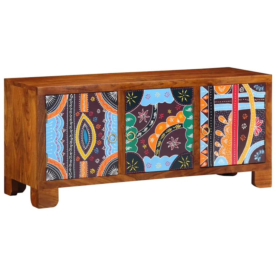 Banc à chaussures avec stockage Marron miel 100 x 35 x 45 cm