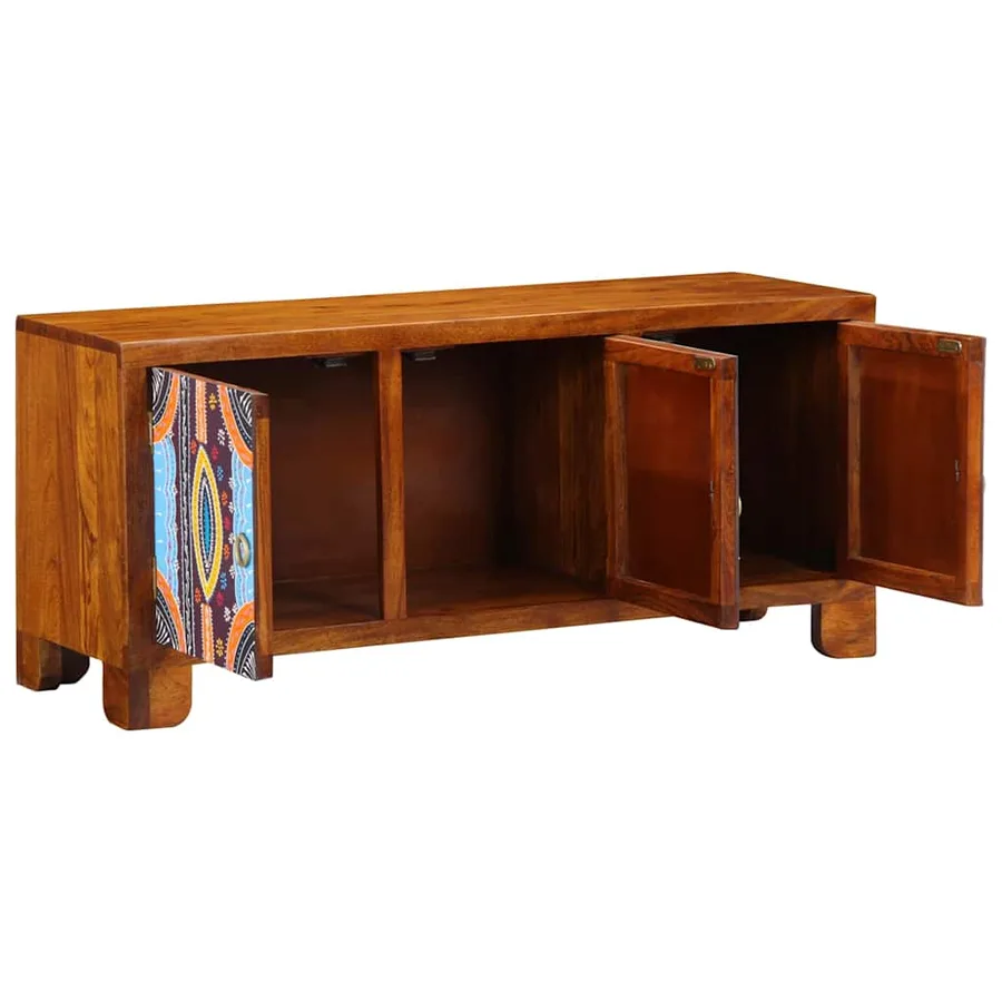 Banc à chaussures avec stockage Marron miel 100 x 35 x 45 cm - 3