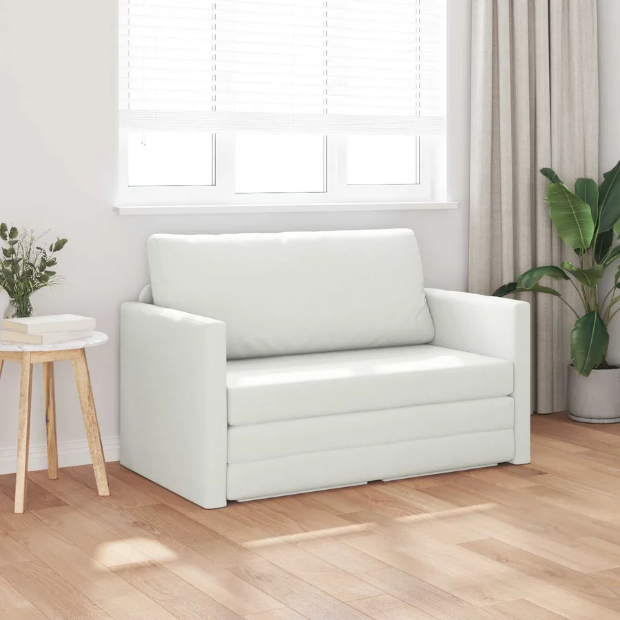Canapé-Lit Blanc 124 x 71 x 78 cm Simili cuir - 3