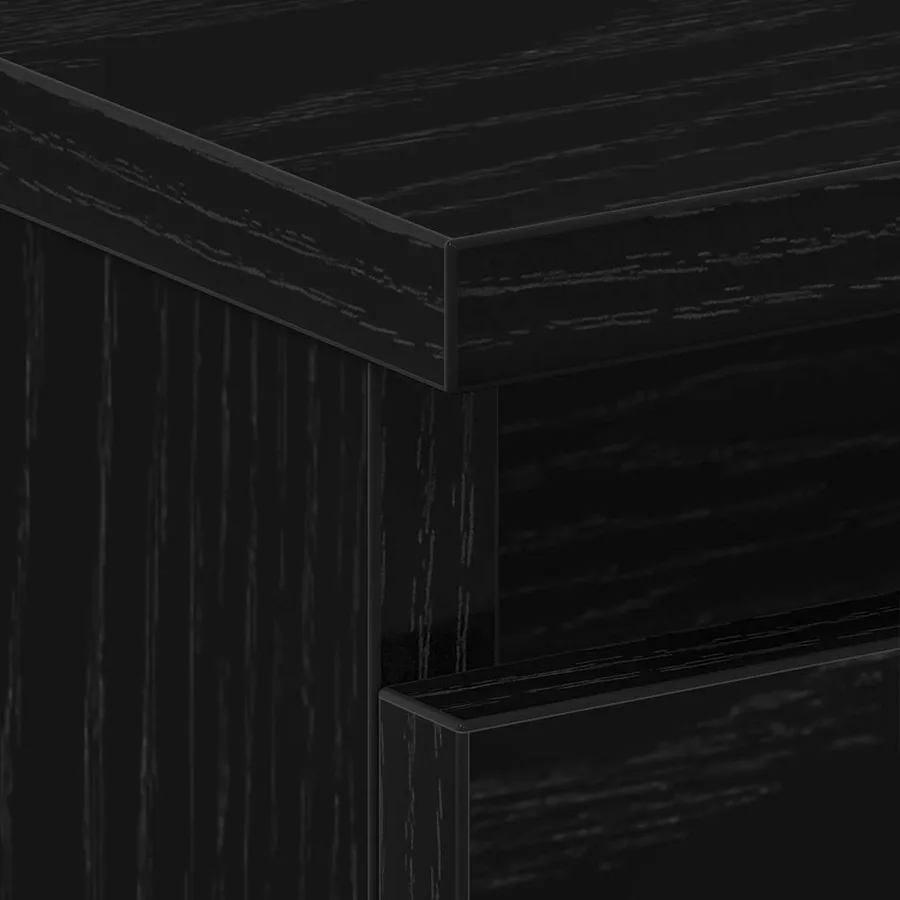 Cabinet de chevet 2 pcs Chêne noir 40 x 35 x 62,5 cm - 10