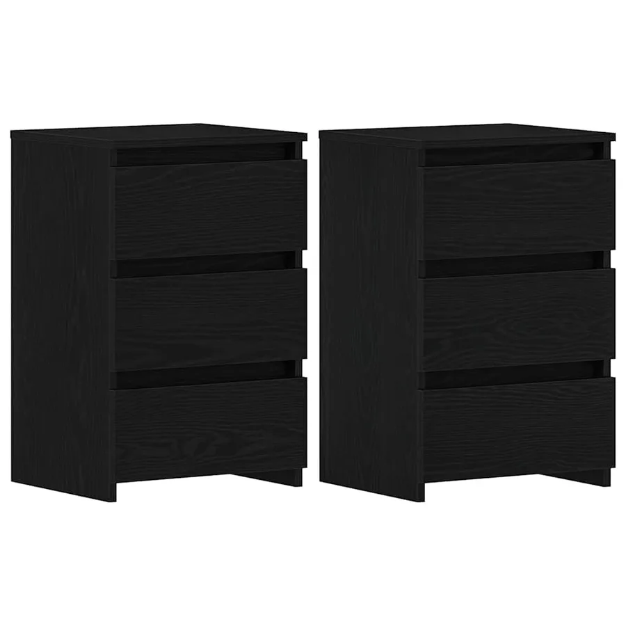 Cabinet de chevet 2 pcs Chêne noir 40 x 35 x 62,5 cm - 2