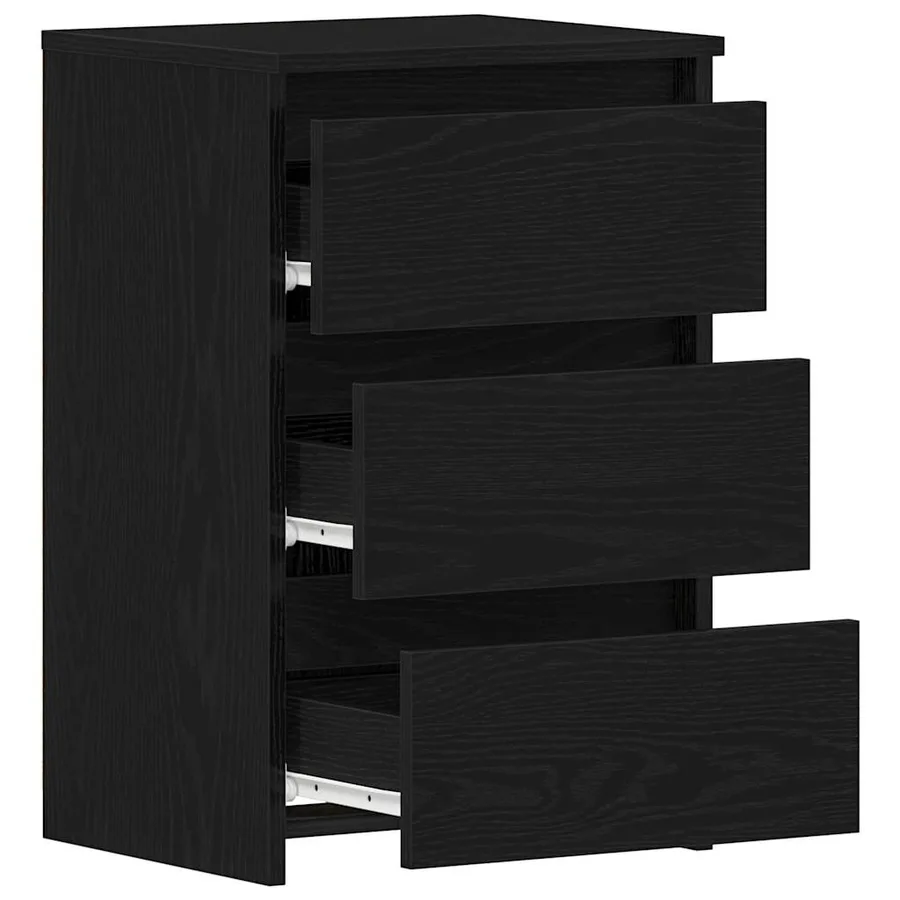 Cabinet de chevet 2 pcs Chêne noir 40 x 35 x 62,5 cm - 6