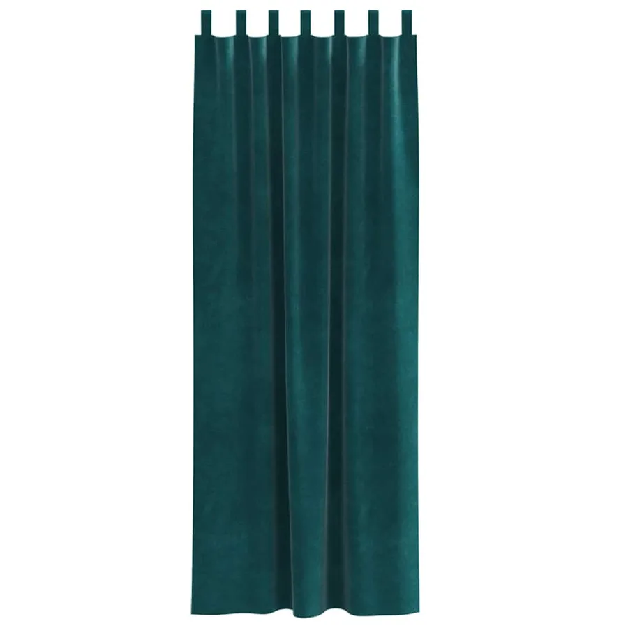 Rideaux occultants 2 pcs Vert foncé 140 x 260 cm Velours - 4