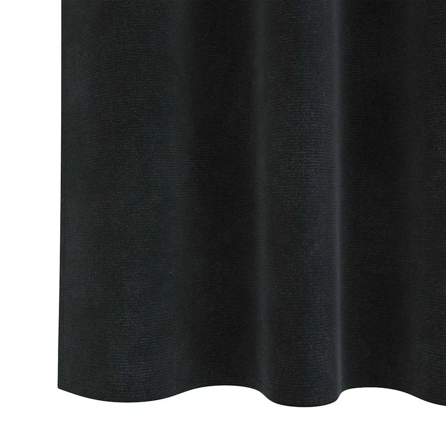 Rideaux occultants 2 pcs Noir 140 x 225 cm Velours - 6