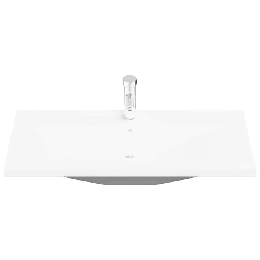 Meuble de Lavabo de Salle de Bain avec tiroir 3 pcs Chêne noir - 7