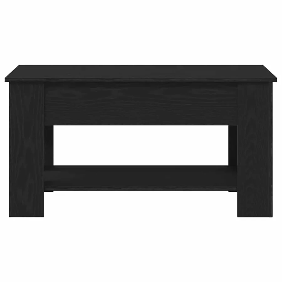 Table basse Chêne noir 101 x 49 x 52 cm Bois d'ingénierie - 7