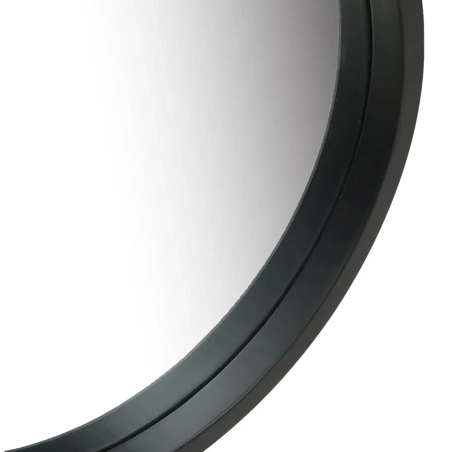 Miroir mural avec sangle 40 cm Noir - 3