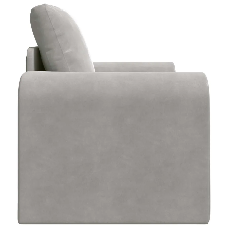 Canapé-Lit Gris clair 98 x 71 x 83 cm Velours - 6