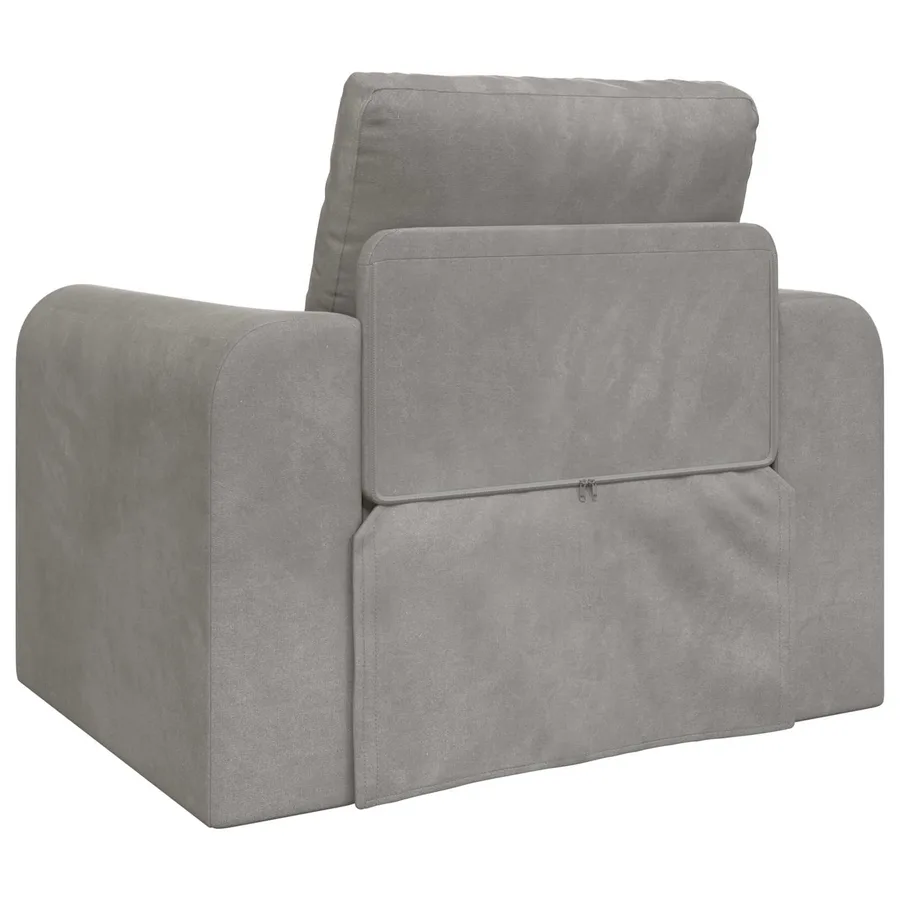 Canapé-Lit Gris clair 98 x 71 x 83 cm Velours - 7