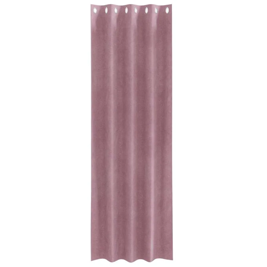 Rideaux occultants 2 pcs Rose foncé 140 x 245 cm Velours - 4