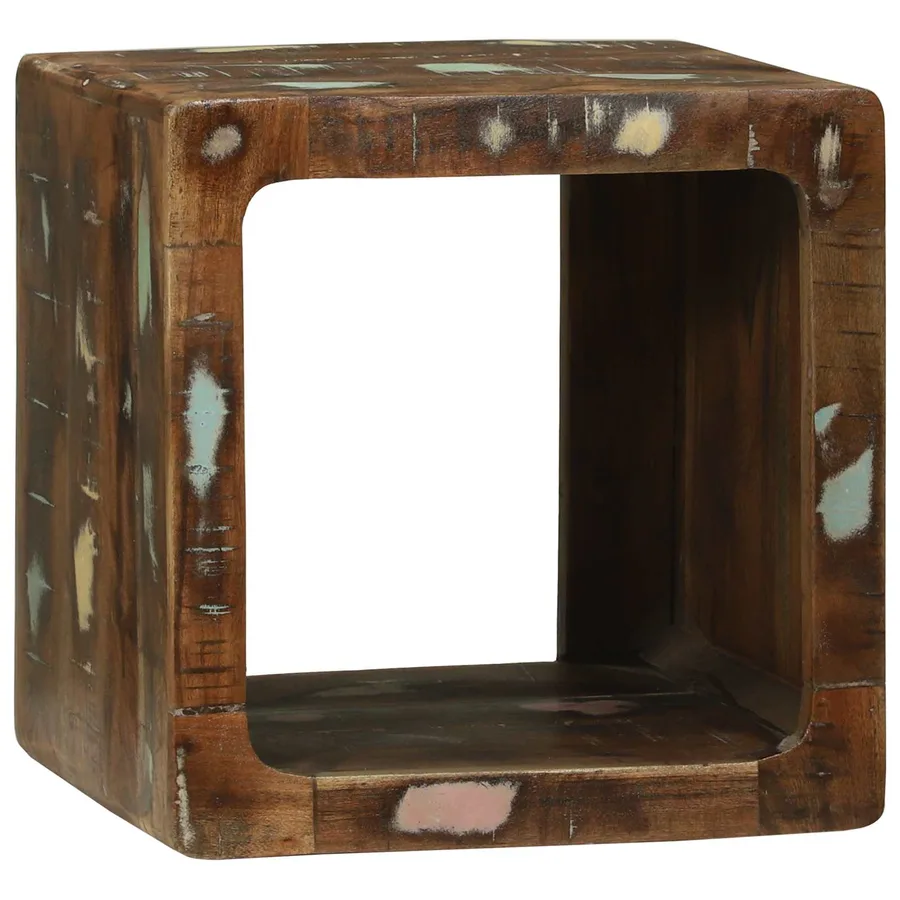 Unites TV 2 pcs Multicolore 36 x 30 x 36 cm Bois Recyclé Solide - 4