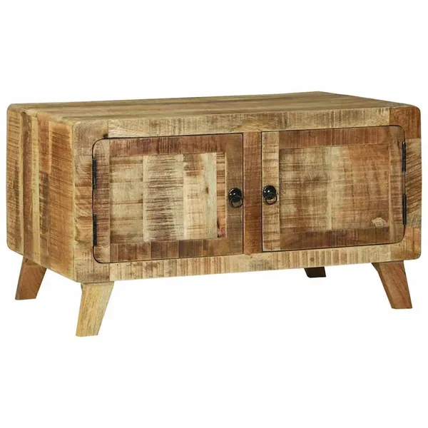 Table basse Marron 80 x 54 x 45 cm Bois de mangue massif