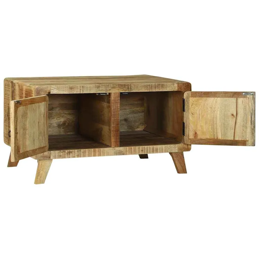 Table basse Marron 80 x 54 x 45 cm Bois de mangue massif - 3