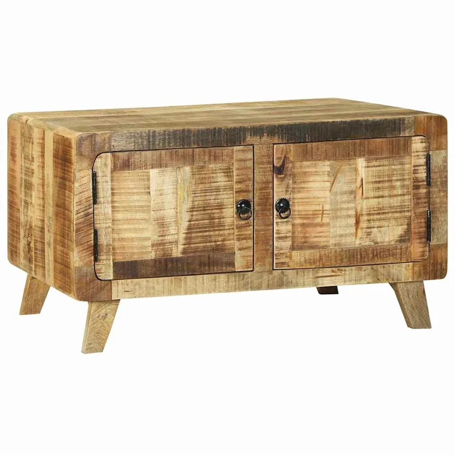 Table basse Marron 80 x 54 x 45 cm Bois de mangue massif - 6