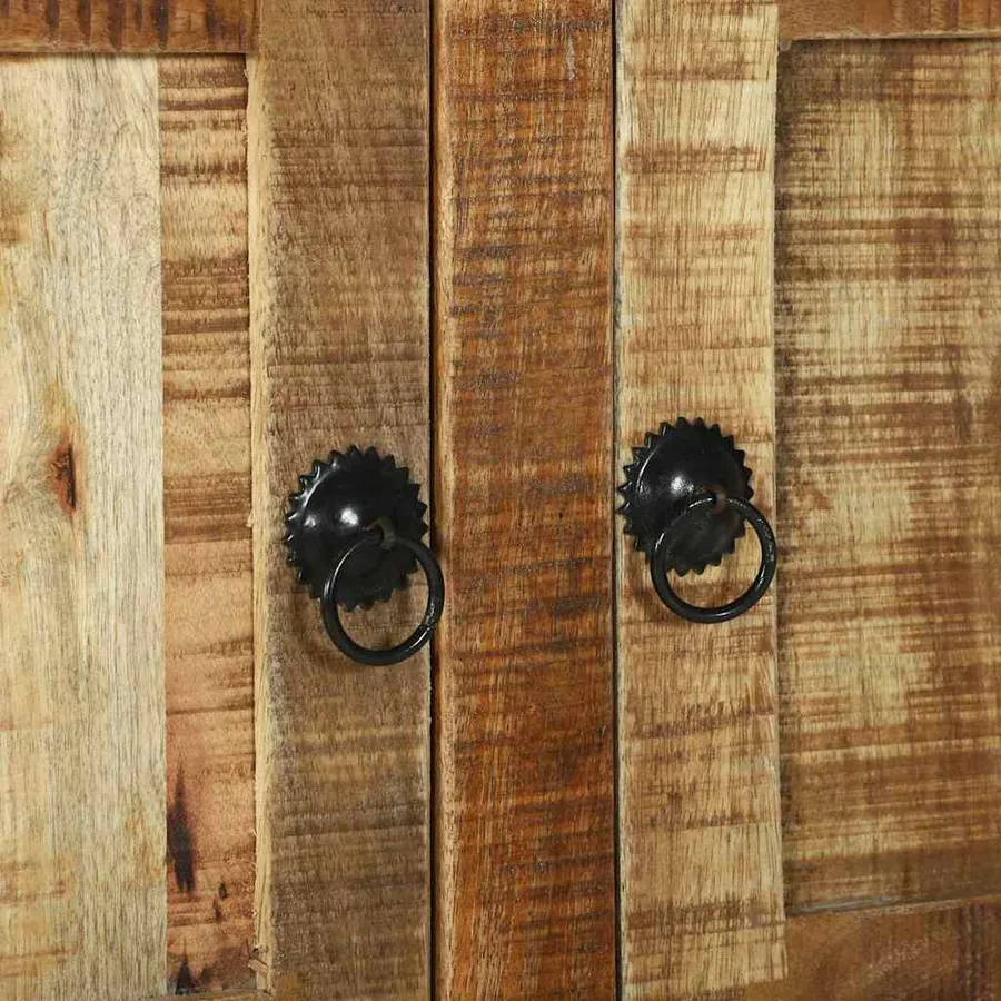 Table basse Marron 80 x 54 x 45 cm Bois de mangue massif - 8
