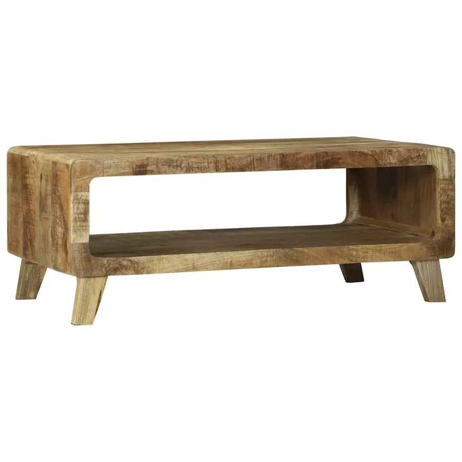 Table basse Marron 90 x 50 x 35 cm Bois de mangue massif - 2